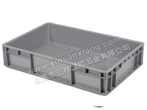 EU-4611物流箱<br>外(mm)600×400×120<br>內(mm)555×355×110