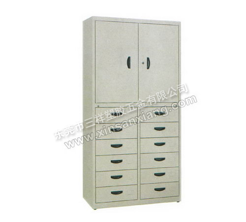 雙門十二抽櫃<br> 型號（hào）：TG-022<br>規格(mm)：1800H×900W×400D