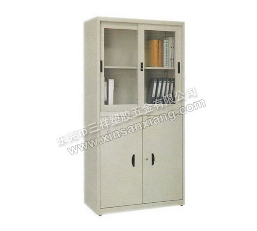 上玻下掩門（mén）櫃<br> 型號：TG-028<br>規格(mm)：1800H×900W×400D