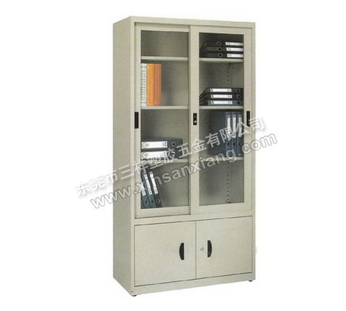 上玻下小掩門櫃<br> 型（xíng）號：TG-030<br>規格(mm)：1800H×900W×400D